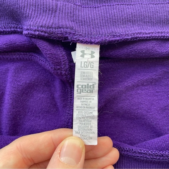 Under Armour Fleece Lined Cropped Sweat Pants Large - Picture 5 of 7